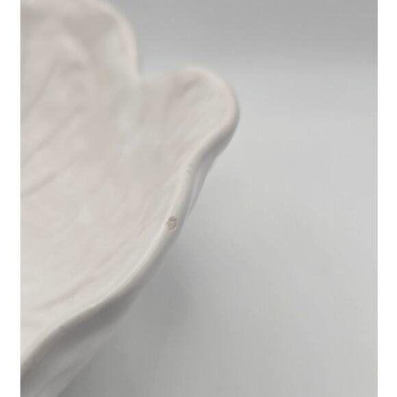 Vintage Bordallo Pinheiro Cabbage Bowl White - Picture 7 of 7